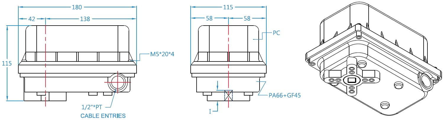 Hants Electric Actuator Economic Type (Model H15~H48) Structure Diagram