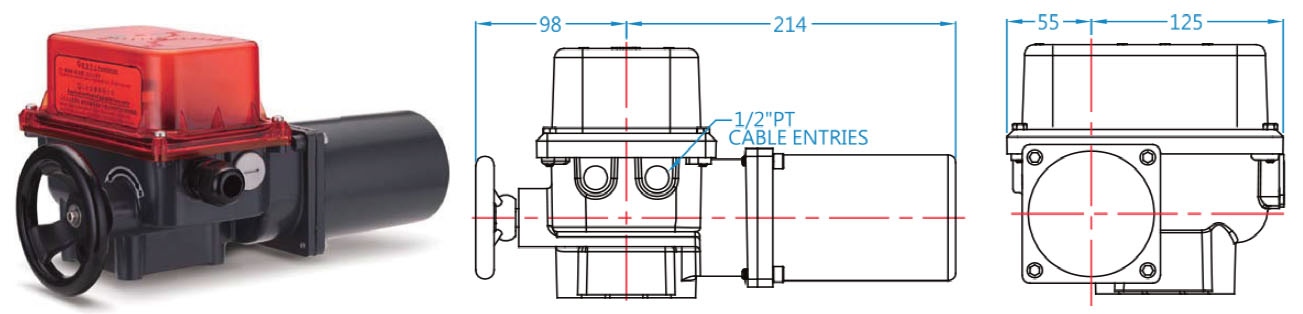 Hants Electric Actuator Worm Gear Standard Type Structure Diagram