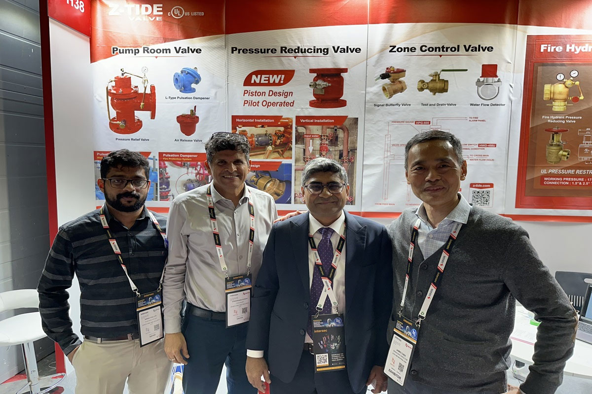 Hants pressure reducing valve from Taiwan participated in InterSec Dubai 2025