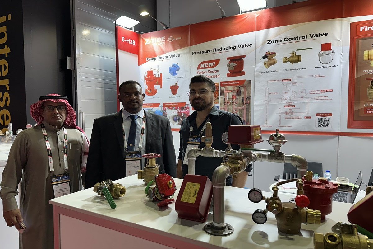 Hants pressure reducing valve from Taiwan participated in InterSec Dubai 2025